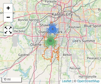 Area schools map